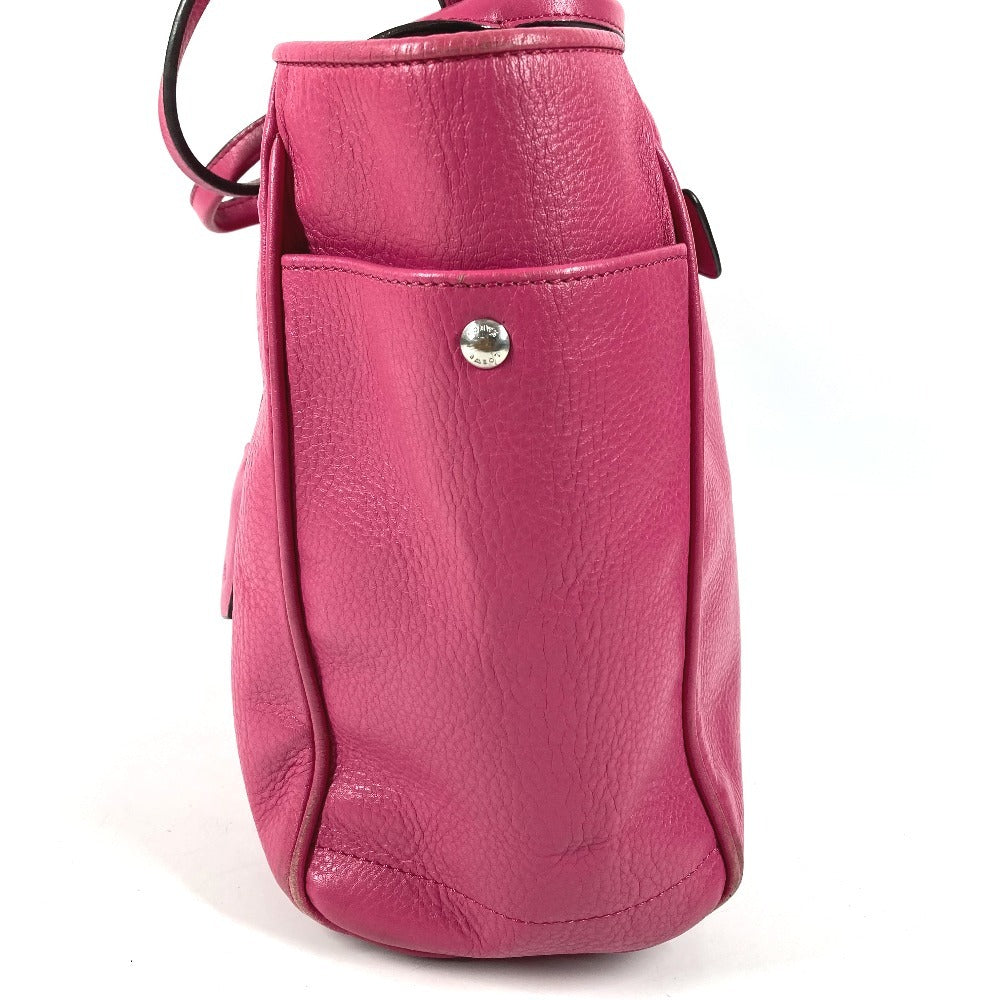 LOEWE ロゴ ヘリテージ トートバッグ カバン 肩掛け ショルダーバッグ レザー ユニセックス ピンク