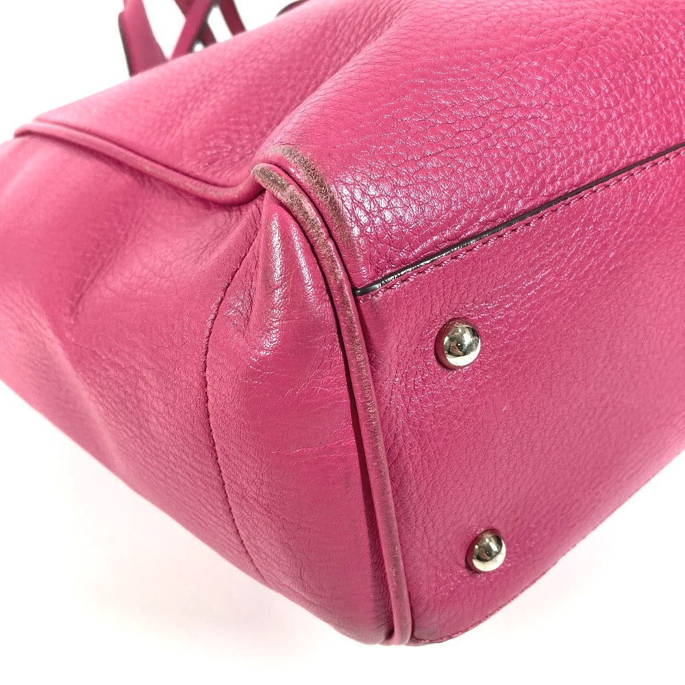 LOEWE ロゴ ヘリテージ トートバッグ カバン 肩掛け ショルダーバッグ レザー ユニセックス ピンク