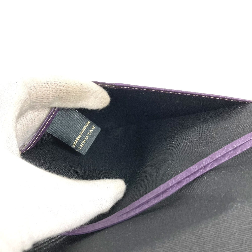 BVLGARI 総ロゴ ブックカバー 3つ折り 本 ステーショナリー 手帳カバー レザー/キャンバス ユニセックス ベージュ