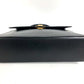 Dior Vintage CD Logo Tweed Logo Bag Flap Handbag Leather Unisex Black
