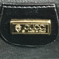 GUCCI 004 056 ヴィンテージ ロゴ 斜め掛け ポシェット カバン ショルダーバッグ レザー ユニセックス ブラック