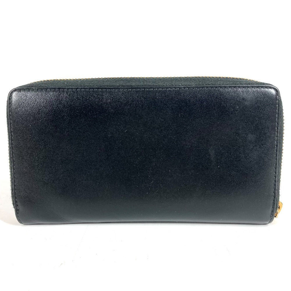 GUCCI 547591 ロゴ ロングウォレット ラウンドファスナー 長財布 レザー ユニセックス ブラック