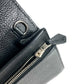 HERMES ヴィンテージ ポシェットジェット セカンドバッグ フラップ カバン ポーチ クラッチバッグ レザー ユニセックス ブラック