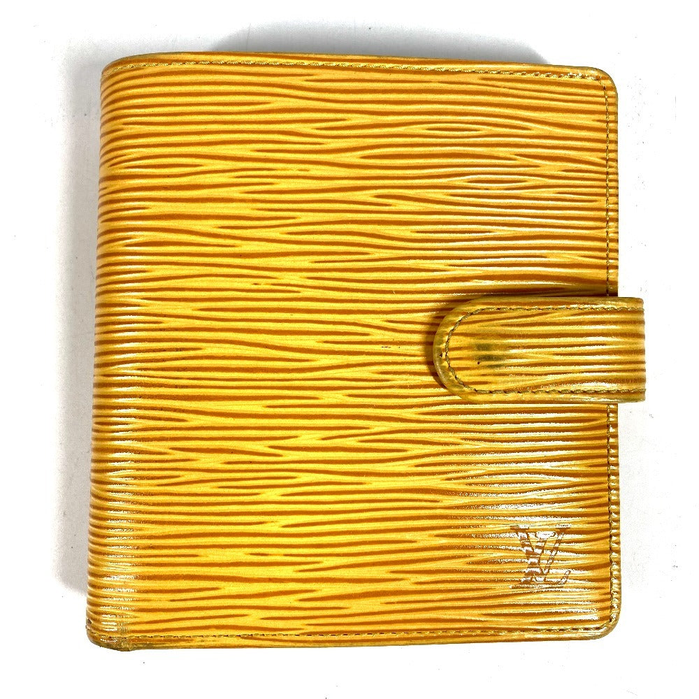 LOUIS VUITTON M63559 エピ ポルト ビエ コンパクト コンパクトウォレット 2つ折り財布 エピレザー ユニセックス タッシリイエロー イエロー