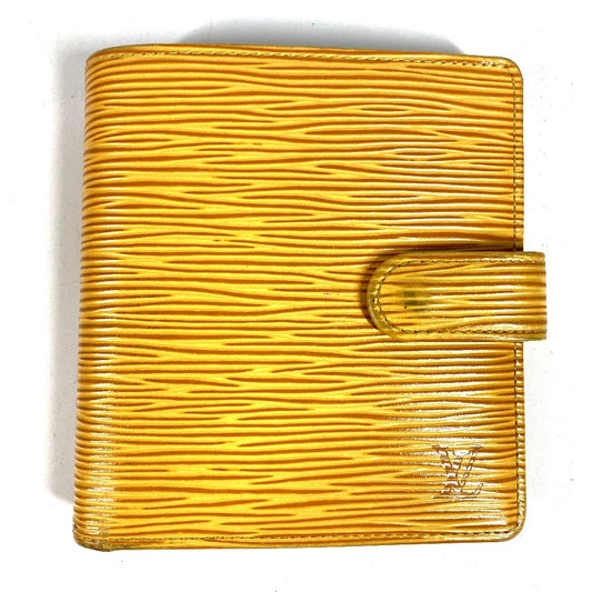 LOUIS VUITTON M63559 エピ ポルト ビエ コンパクト コンパクトウォレット 2つ折り財布 エピレザー ユニセックス タッシリイエロー イエロー