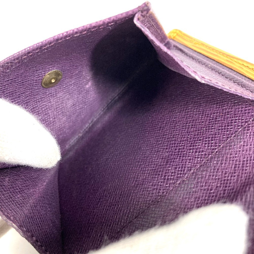 LOUIS VUITTON M63559 エピ ポルト ビエ コンパクト コンパクトウォレット 2つ折り財布 エピレザー ユニセックス タッシリイエロー イエロー