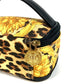 VERSACE レオパード 豹 ヒョウ ヴィンテージ バニティバッグ ミニ マルチポーチ 化粧ポーチ メイクポーチ パイル ポーチ PVC/レザー ユニセックス イエロー