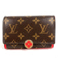 LOUIS VUITTON M64587 モノグラム ポルトフォイユフロールコンパクト コンパクトウォレット 2つ折り財布 モノグラムキャンバス レディース レッド