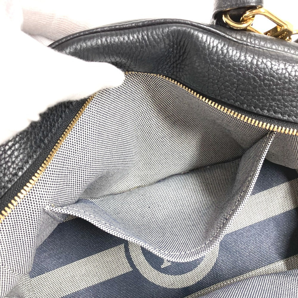 LOUIS VUITTON Unknown Dra Ultrafast MM Tote Bag Handbag Taurillon Leather Women's Noir Black