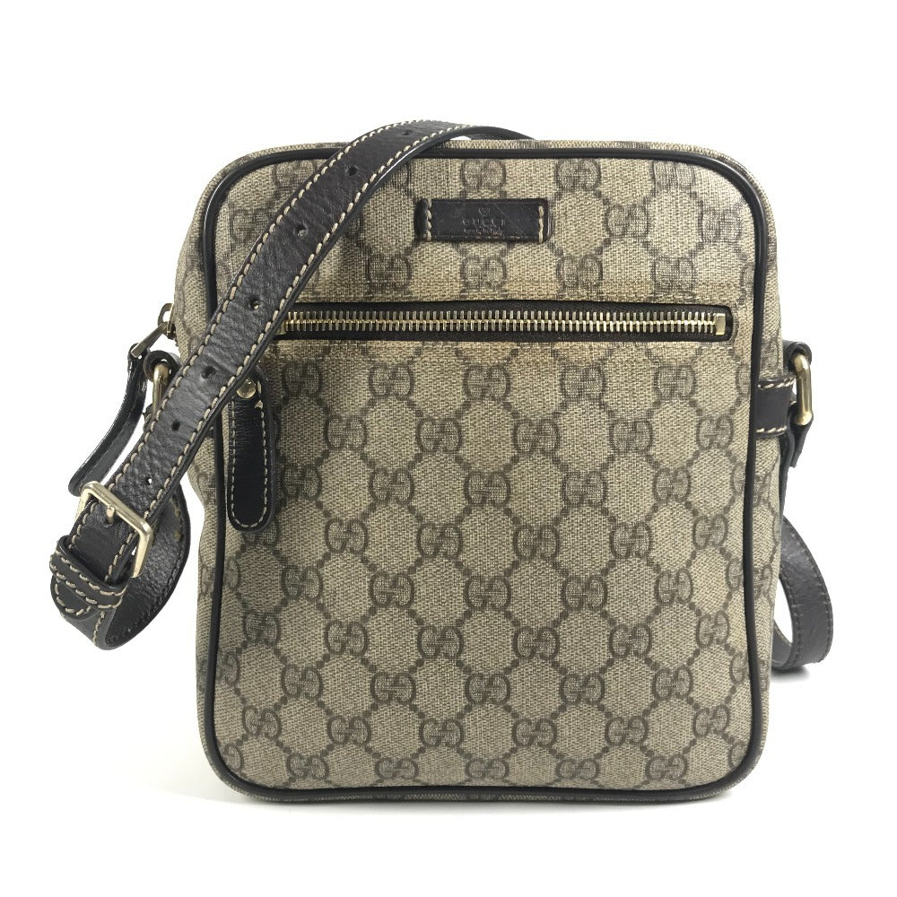 GUCCI 233268 GGスプリーム ロゴ 斜め掛け ポシェット カバン ショルダーバッグ GGスプリームキャンバス ユニセックス ベージュ