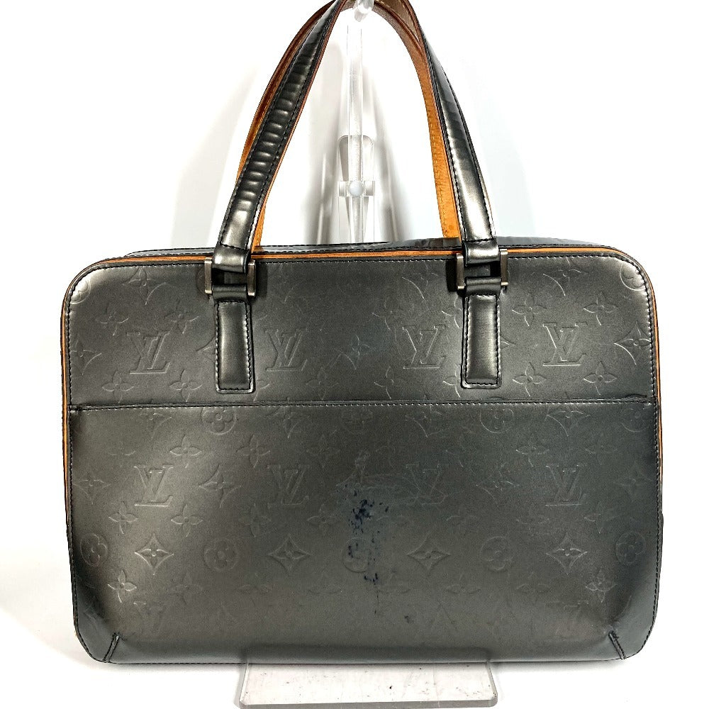 LOUIS VUITTON M55135 モノグラムマット マルデン ブリーフケース カバン 書類バッグ トートバッグ ビジネスバッグ モノグラムマットレザー レディース ネイビー