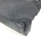 PRADA Triangle Logo Plate Tote Bag Handbag Nylon Unisex Black