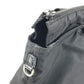 PRADA Triangle Logo Plate Tote Bag Handbag Nylon Unisex Black
