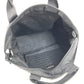 PRADA Triangle Logo Plate Tote Bag Handbag Nylon Unisex Black