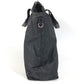 PRADA Triangle Logo Plate Tote Bag Handbag Nylon Unisex Black