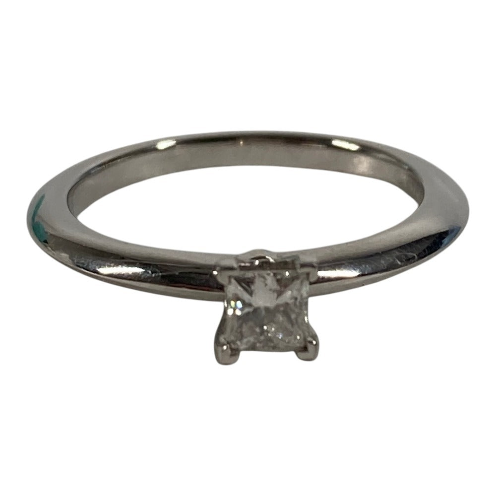 TIFFANY&Co. D0.19ct ダイヤ ダイヤモンド プリンセスカット プラチナ アクセサリー ジュエリー リング・指輪 Pt950 レディース シルバー