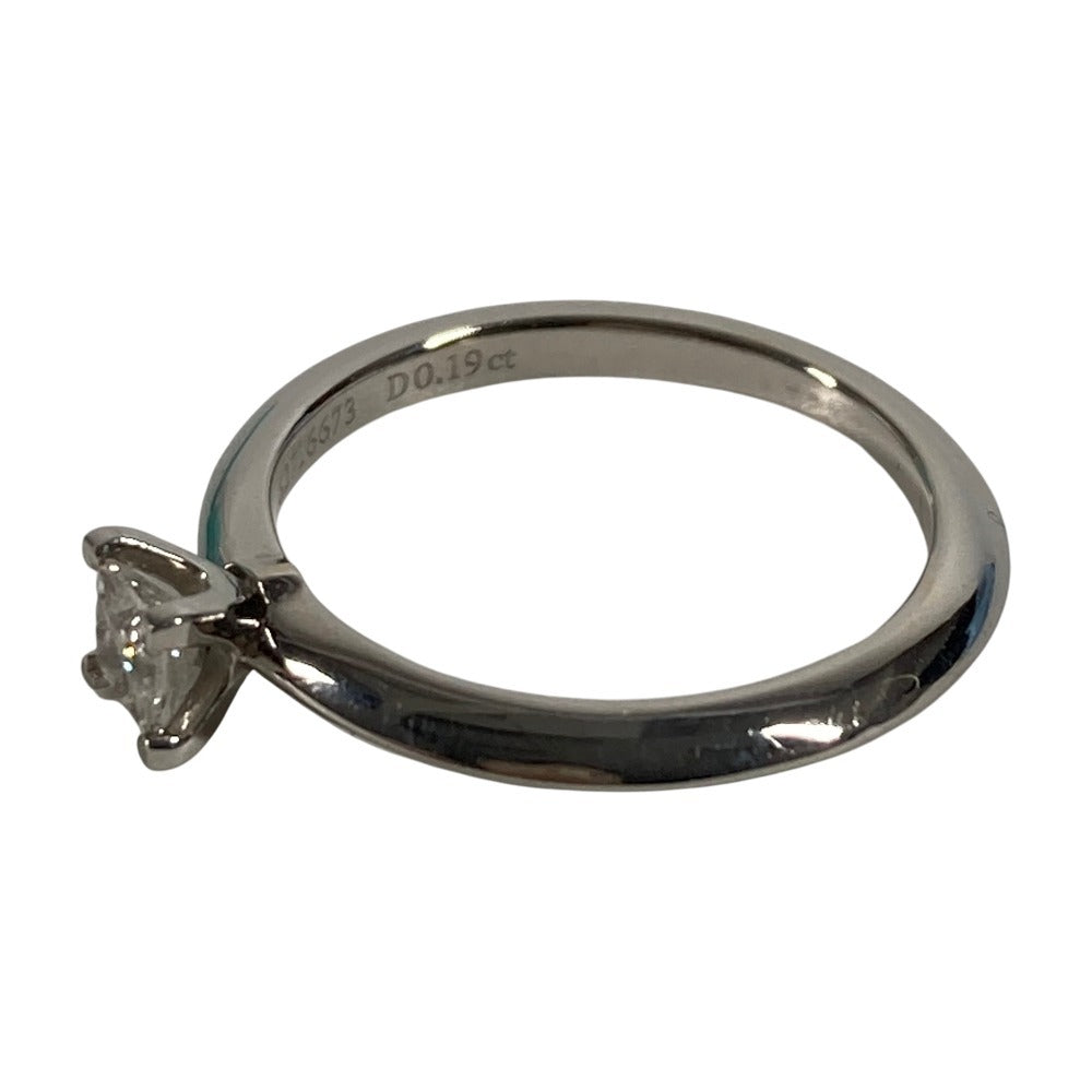 TIFFANY&Co. D0.19ct ダイヤ ダイヤモンド プリンセスカット プラチナ アクセサリー ジュエリー リング・指輪 Pt950 レディース シルバー