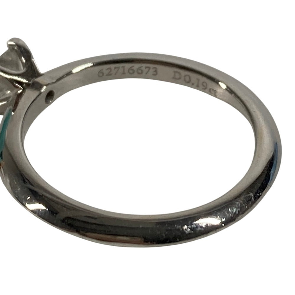 TIFFANY&Co. D0.19ct ダイヤ ダイヤモンド プリンセスカット プラチナ アクセサリー ジュエリー リング・指輪 Pt950 レディース シルバー