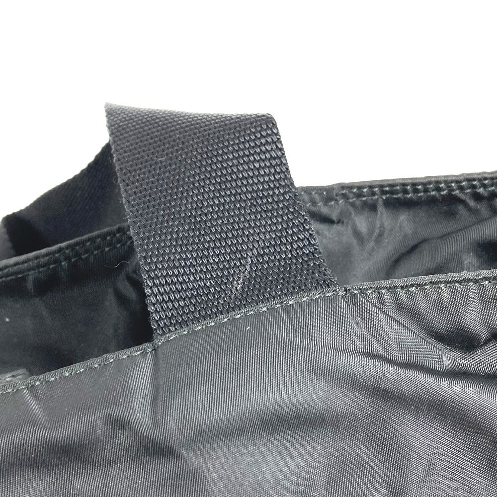 PRADA B5877F Triangle Logo Plate Shoulder Bag Tote Bag Nylon Unisex Black