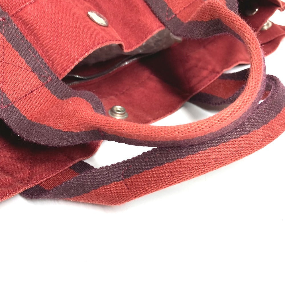 HERMES Foul Tou MM Foul Tou MM Tote Bag Handbag Cotton Unisex Red