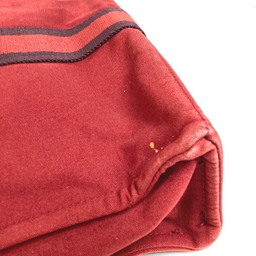 HERMES Foul Tou MM Foul Tou MM Tote Bag Handbag Cotton Unisex Red