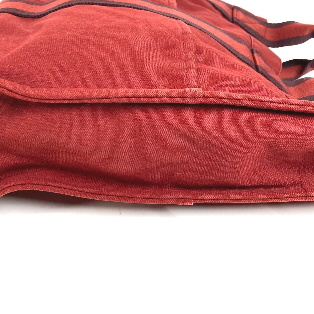 HERMES Foul Tou MM Foul Tou MM Tote Bag Handbag Cotton Unisex Red