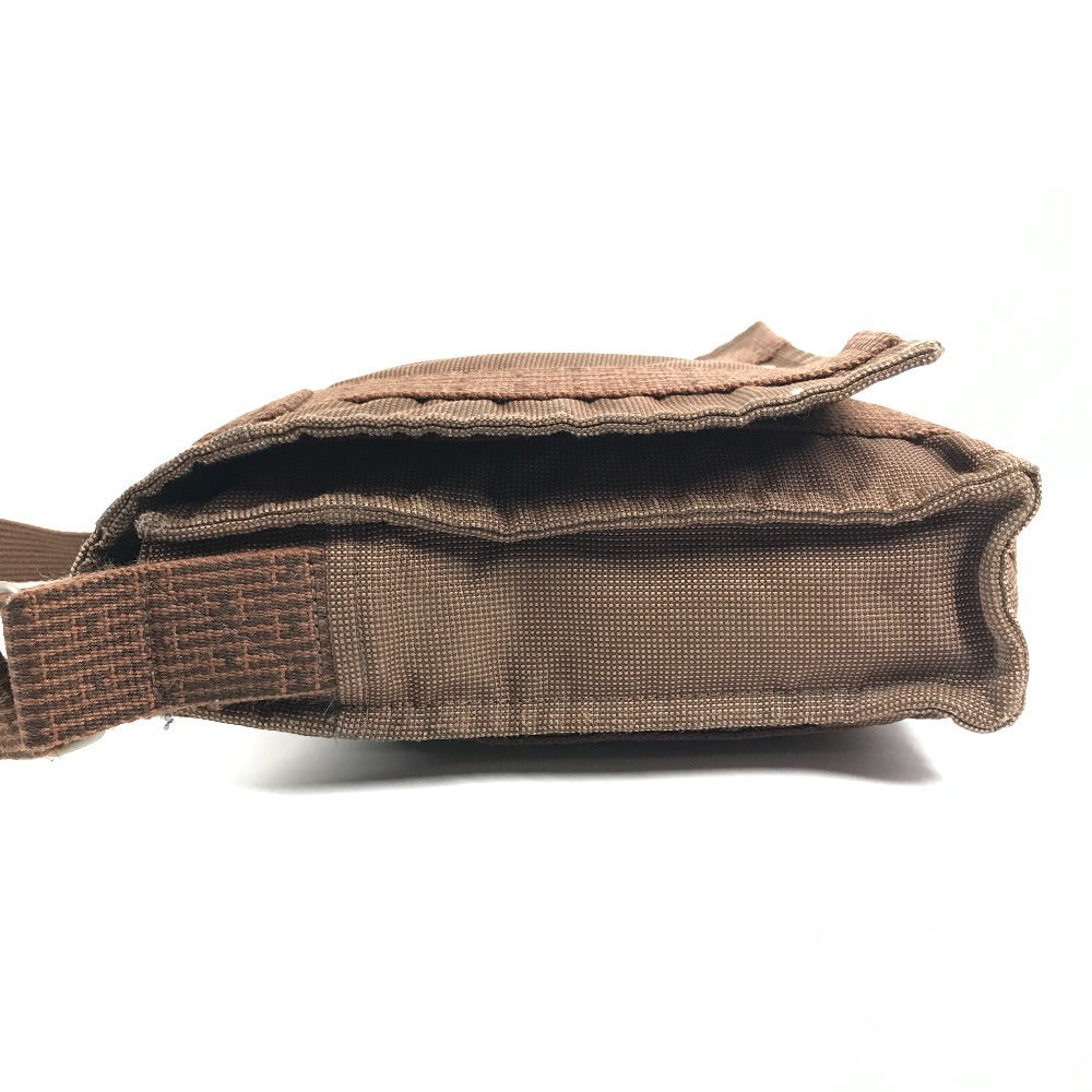 HERMES エールライン バサスPM バサス PM カバン 斜め掛け メッセンジャーバッグ ショルダーバッグ キャンバス ユニセックス ブラウン
