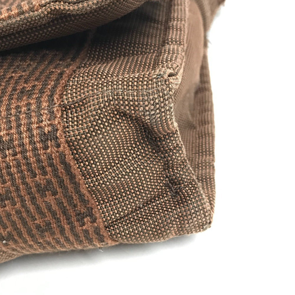 HERMES エールライン バサスPM バサス PM カバン 斜め掛け メッセンジャーバッグ ショルダーバッグ キャンバス ユニセックス ブラウン