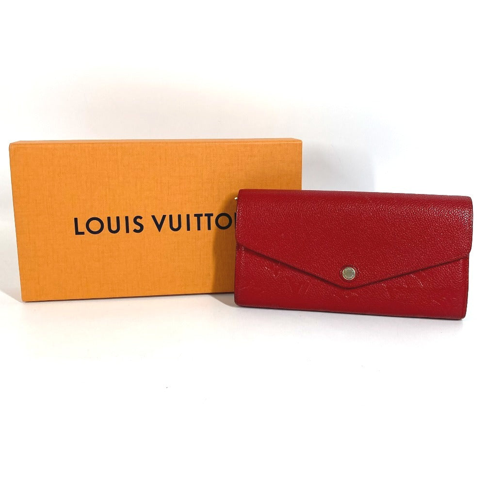 LOUIS VUITTON M61181 モノグラムアンプラント ポルトフォイユ サラ ロングウォレット フラップ 長財布 モノグラムアンプラントレザー ユニセックス レッド