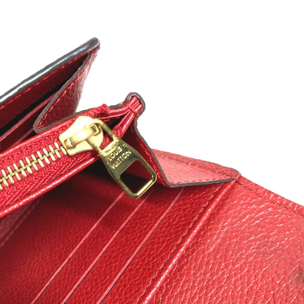 LOUIS VUITTON M61181 モノグラムアンプラント ポルトフォイユ サラ ロングウォレット フラップ 長財布 モノグラムアンプラントレザー ユニセックス レッド