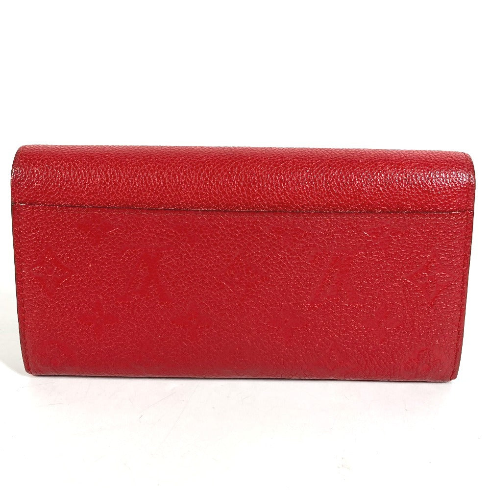 LOUIS VUITTON M61181 モノグラムアンプラント ポルトフォイユ サラ ロングウォレット フラップ 長財布 モノグラムアンプラントレザー ユニセックス レッド