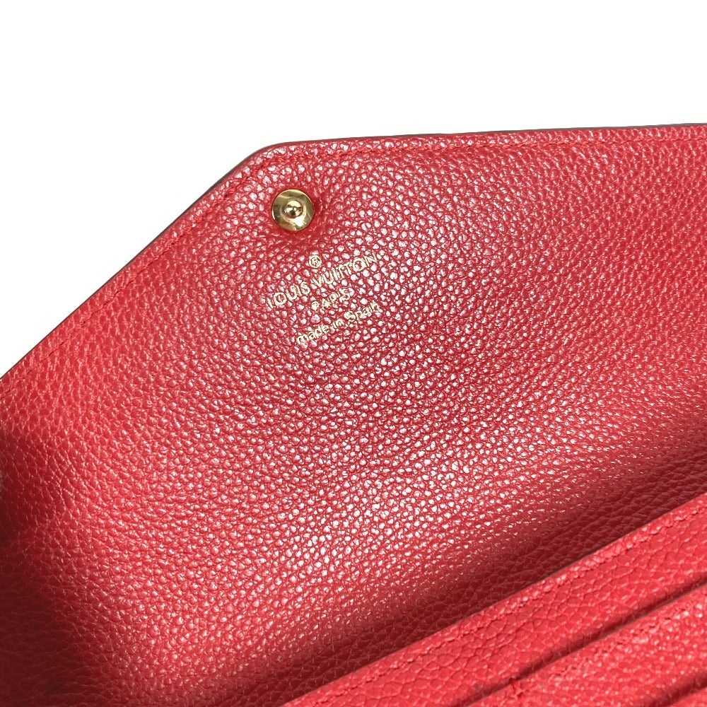 LOUIS VUITTON M61181 モノグラムアンプラント ポルトフォイユ サラ ロングウォレット フラップ 長財布 モノグラムアンプラントレザー ユニセックス レッド