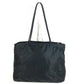 PRADA Triangle Logo Plate Shoulder Tote Bag Handbag Shoulder Bag Nylon Unisex Black