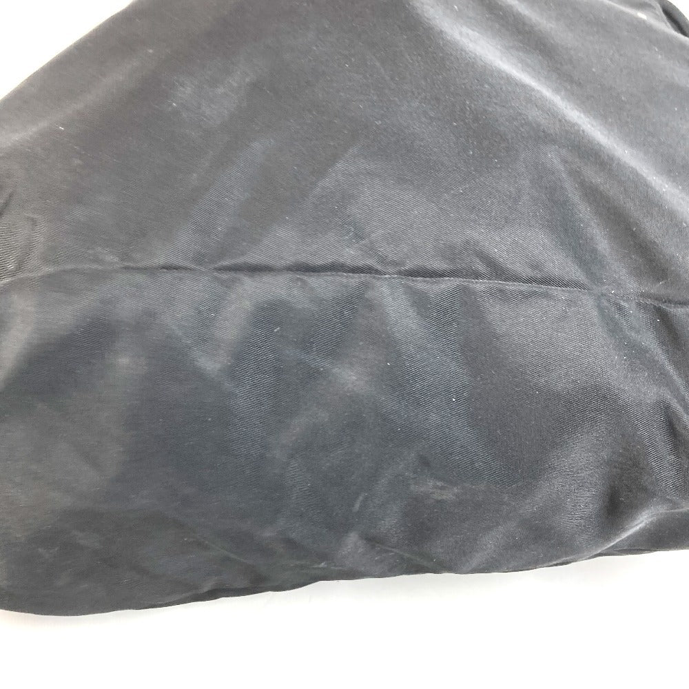 PRADA Triangle Logo Plate Shoulder Tote Bag Handbag Shoulder Bag Nylon Unisex Black