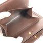 LOUIS VUITTON N61202 ダミエ ポルトトレゾールエテュイパピエ コンパクトウォレット 3つ折り財布 ダミエキャンバス ユニセックス エベヌ ブラウン