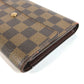 LOUIS VUITTON N61202 ダミエ ポルトトレゾールエテュイパピエ コンパクトウォレット 3つ折り財布 ダミエキャンバス ユニセックス エベヌ ブラウン