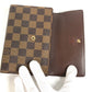 LOUIS VUITTON N61202 ダミエ ポルトトレゾールエテュイパピエ コンパクトウォレット 3つ折り財布 ダミエキャンバス ユニセックス エベヌ ブラウン