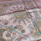 HERMES Aux Portes du Palais Kare 140 Carre 140 Shawl Stole Large Scarf Silk Unisex Purple