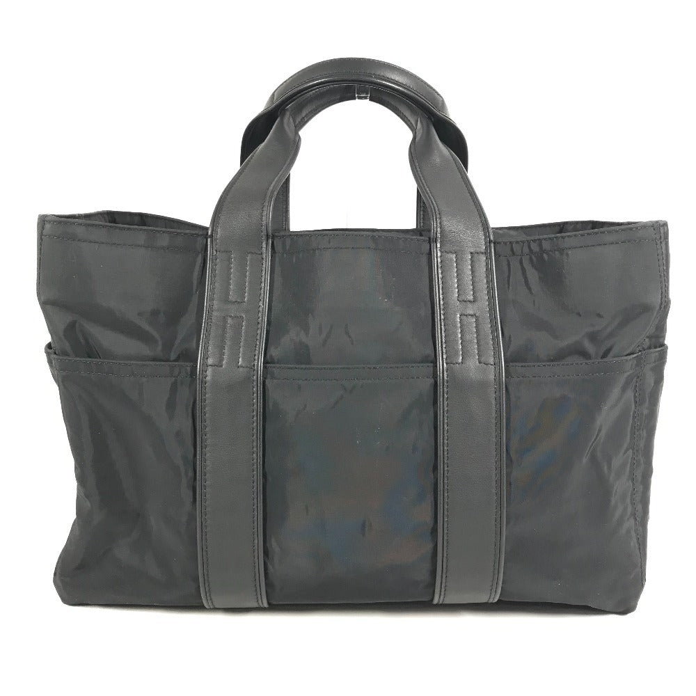 HERMES アカプルコMM アカプルコ MM カバン ミニボストンバッグ トートバッグ ハンドバッグ レザー/ナイロン ユニセックス ブラック