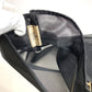 FENDI ヴィンテージ FF ロゴ メッシュ カバン 肩掛け ショルダーバッグ トートバッグ ハンドバッグ メッシュ/レザー ユニセックス ブラック