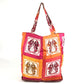 HERMES Bag, Eco-Friendly, Foldable, Silky Pop Tote Bag, Handbag, Shoulder Bag, Silk, Women's, Red