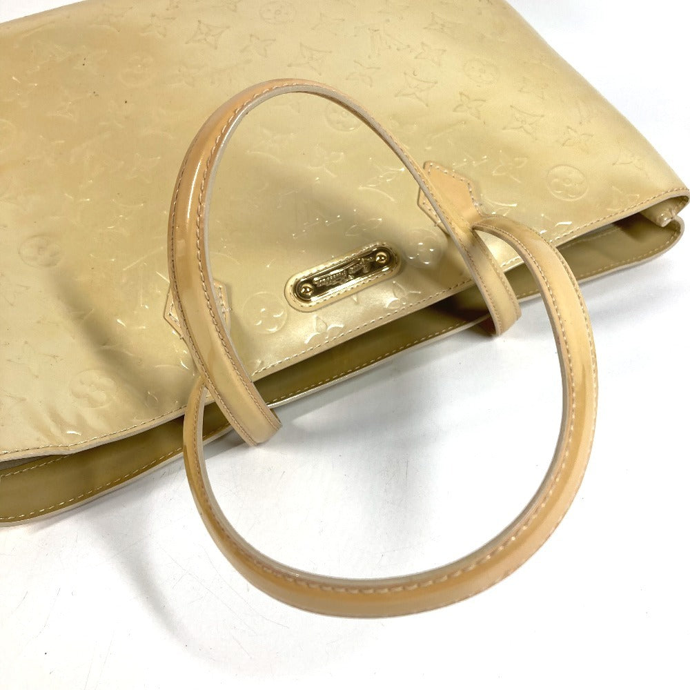 LOUIS VUITTON M91441 Monogram Vernis Wilshire MM Wilshire MM Bag Shoulder Bag Tote Bag Handbag Monogram Vernis Women's Blanc Corail Beige