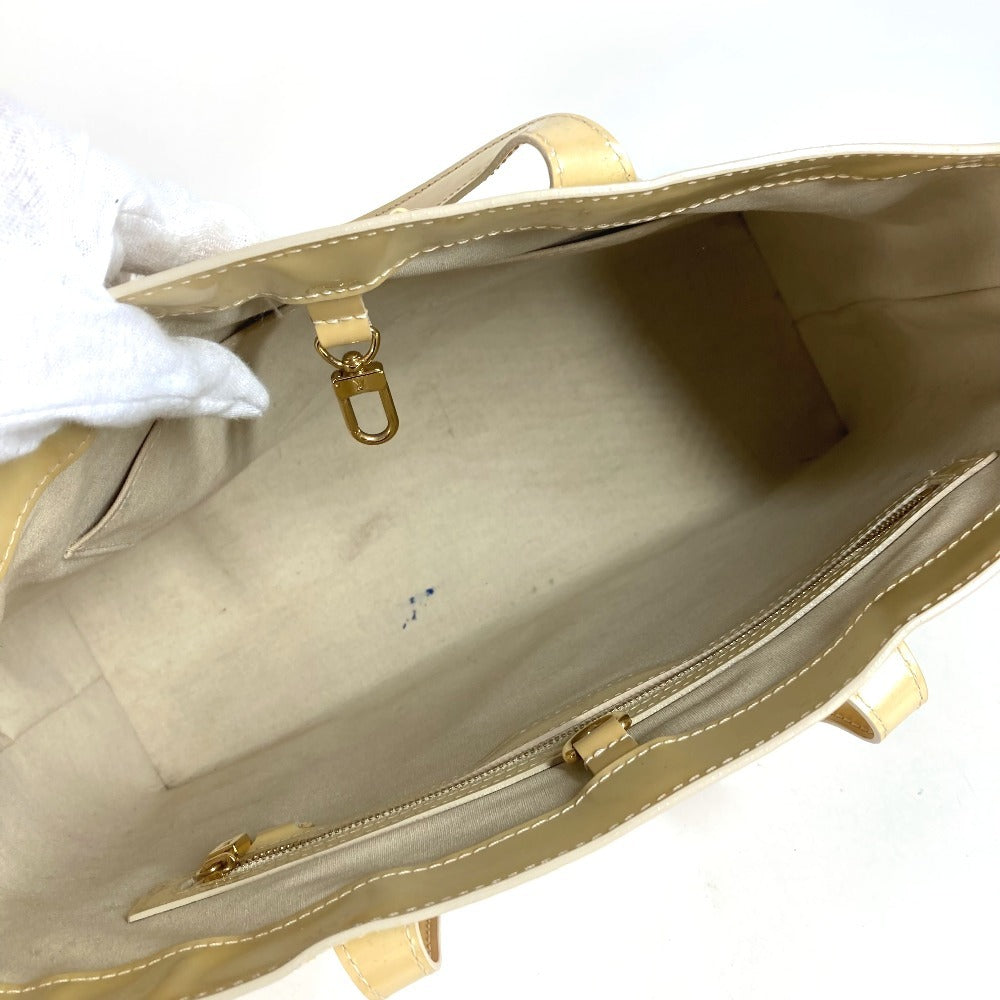 LOUIS VUITTON M91441 Monogram Vernis Wilshire MM Wilshire MM Bag Shoulder Bag Tote Bag Handbag Monogram Vernis Women's Blanc Corail Beige