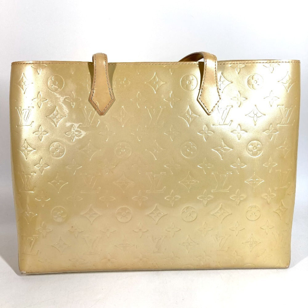 LOUIS VUITTON M91441 Monogram Vernis Wilshire MM Wilshire MM Bag Shoulder Bag Tote Bag Handbag Monogram Vernis Women's Blanc Corail Beige