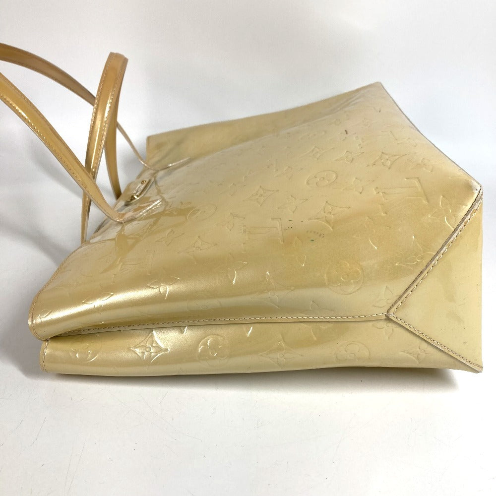 LOUIS VUITTON M91441 Monogram Vernis Wilshire MM Wilshire MM Bag Shoulder Bag Tote Bag Handbag Monogram Vernis Women's Blanc Corail Beige