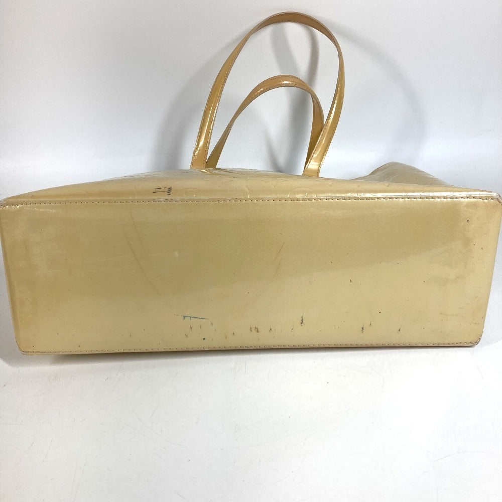 LOUIS VUITTON M91441 Monogram Vernis Wilshire MM Wilshire MM Bag Shoulder Bag Tote Bag Handbag Monogram Vernis Women's Blanc Corail Beige