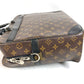 LOUIS VUITTON M40224 Monogram Macassar Port Document Voyage GM PDV Handbag Document Bag Briefcase Business Bag Monogram Macassar Canvas Unisex Brown