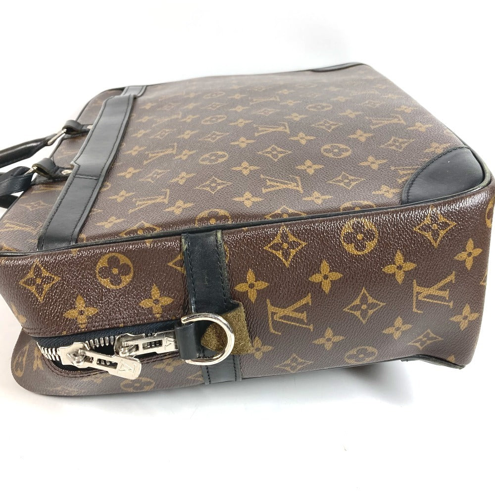 LOUIS VUITTON M40224 Monogram Macassar Port Document Voyage GM PDV Handbag Document Bag Briefcase Business Bag Monogram Macassar Canvas Unisex Brown