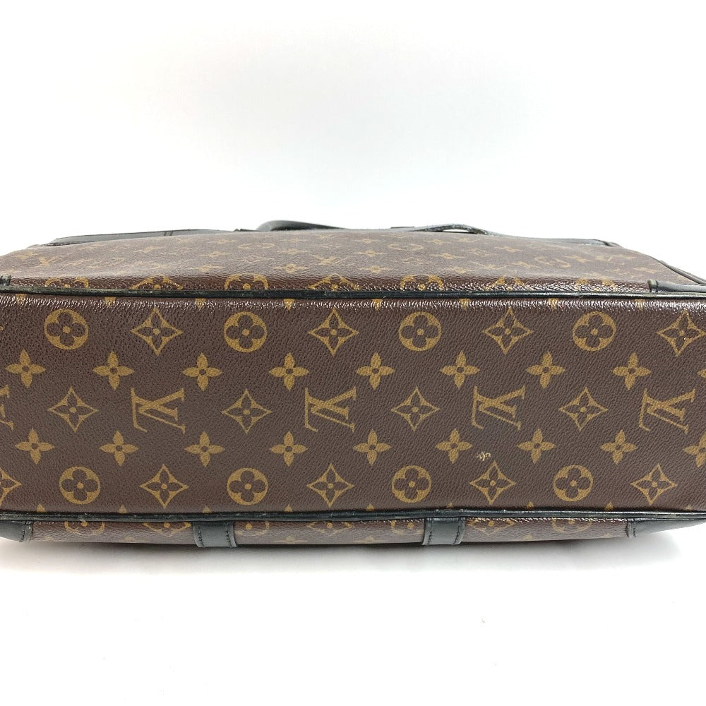 LOUIS VUITTON M40224 Monogram Macassar Port Document Voyage GM PDV Handbag Document Bag Briefcase Business Bag Monogram Macassar Canvas Unisex Brown