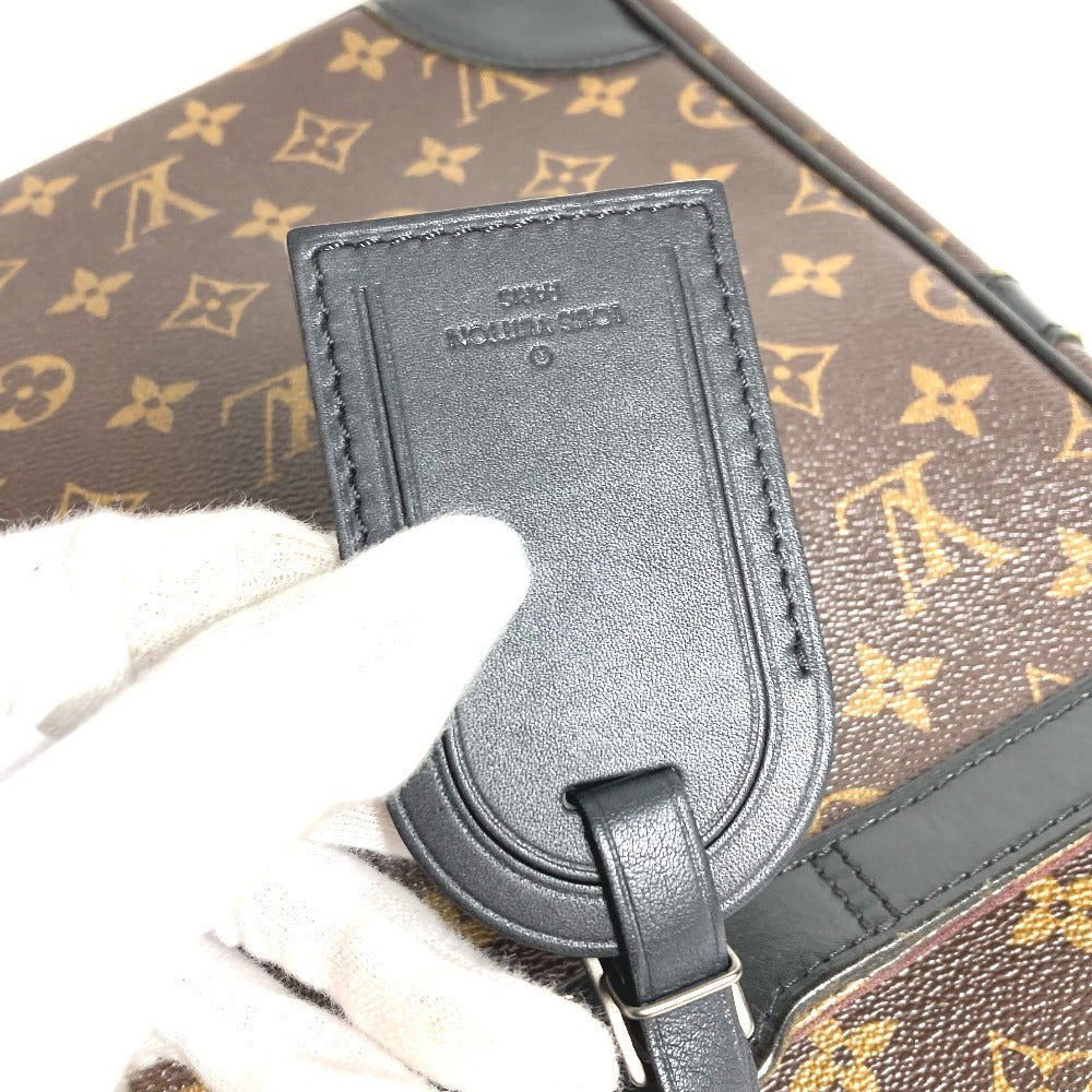 LOUIS VUITTON M40224 Monogram Macassar Port Document Voyage GM PDV Handbag Document Bag Briefcase Business Bag Monogram Macassar Canvas Unisex Brown